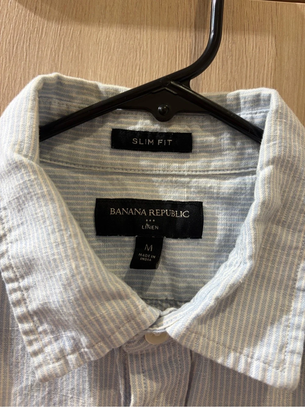 Banana Republic Light Blue Short-Sleeve Button-Down Shirt